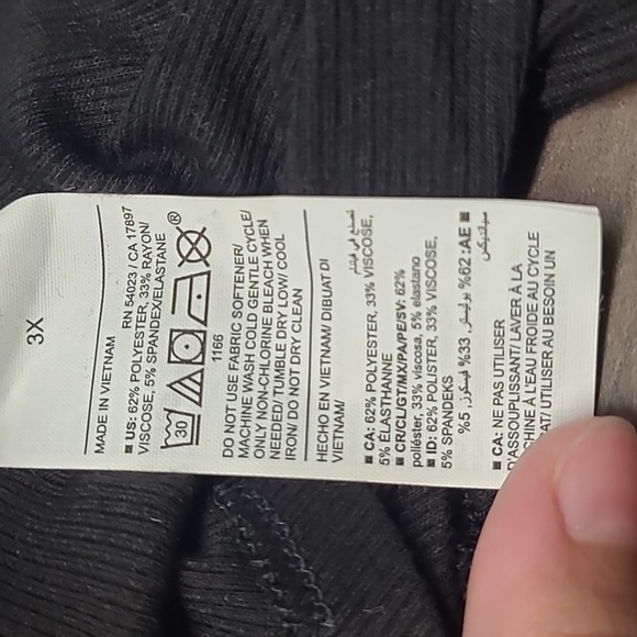 Old Navy Black Mock Neck Longsleeve Rouched Top - Picture 9 of 10